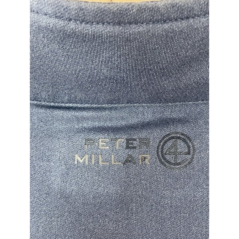 Peter Millar Quarter Zip Sweatshirt Mens L‎ Blue Crown Golf Pullover WGA Casual - Picture 3 of 5